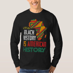 Camiseta BHM Black Americanos Orgulhosos Afro-Americanos H