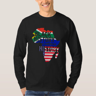 Camiseta Bhm Black History É American History African Amer