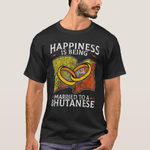 Camiseta Bhutan, Casamento Bhutan, Casou-se com Bandeira Ca
