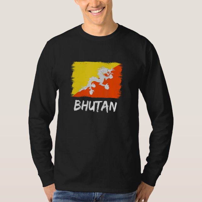 Camiseta Bhutanese Flag Bhutan (Frente)