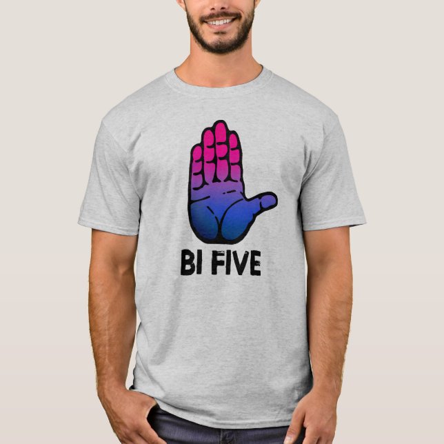 Camiseta Bi Cinco Mão Alta (Frente)