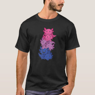 Camiseta Bi Flag Orgulho gay Lgbtq Axolotl 1