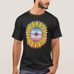 Camiseta Bi Gênero Bandeira Orgulho gay de girassol Lgbb B