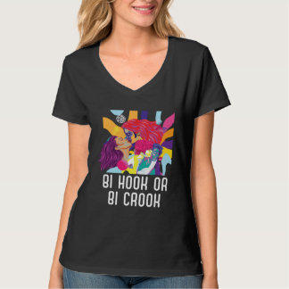 Camiseta Bi Hook Or Bi Crook Bisexual Rainbow Pride Bisexua