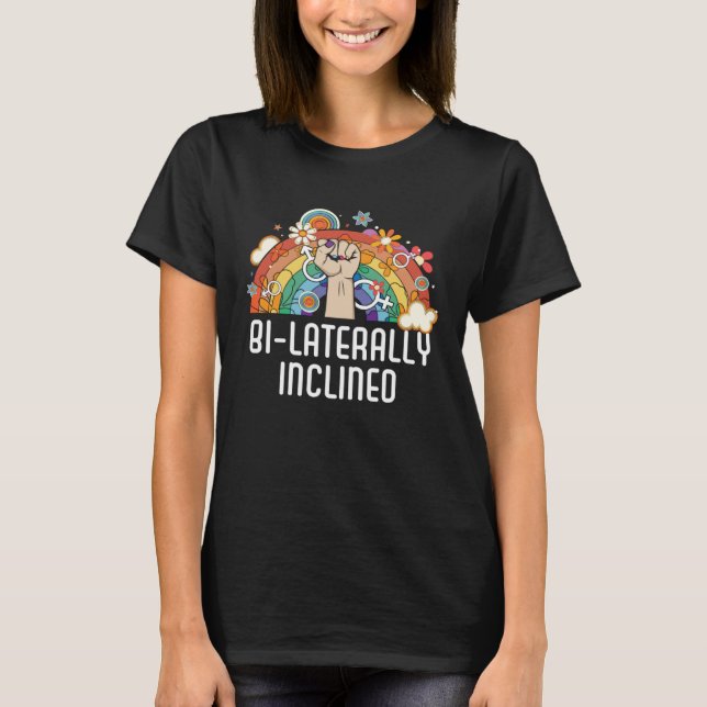 Camiseta Bi Laterally Inclined Bisexual Pride Bisexuality L (Frente)