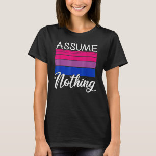Camiseta Bi Pride Assume Nada De Sinalizador Bissexual Lgbt