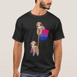 Camiseta Bi Pride Sloth Pocket Bandeira Bissexual L