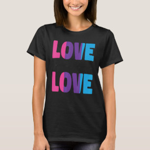 Camiseta Bi Prioridade Bissexual Sinalizador Amor É Amor