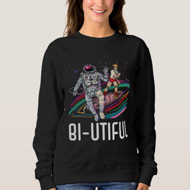 Camiseta Bi Utiful Bisexual Rainbow Pride Bisexuality LGBTQ (Frente)