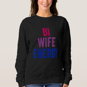 Camiseta Bi Wife Energy Bisexual Priorado Bissexual Flag Lg