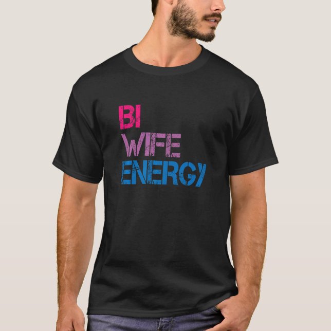 Camiseta Bi Wife Energy Lgbtq 1 (Frente)
