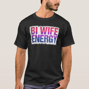 Camiseta Bi Wife Energy Lgbtq Suporte Lgbt Sinalizador Biss