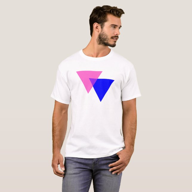 Camiseta Biangles Orgulho Bissexual (Frente Completa)