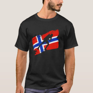 Camiseta Biathlon Norway Flag Norweigan Cross Country Skiin