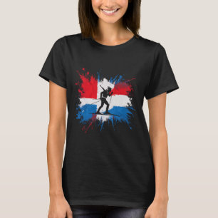 Camiseta Biathlon Winter Sports Skifle Sapatando Biath