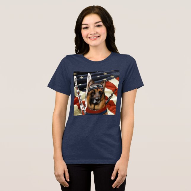 CAMISETA BIATLO DE PASTOR ALEMÃO (Frente Completa)