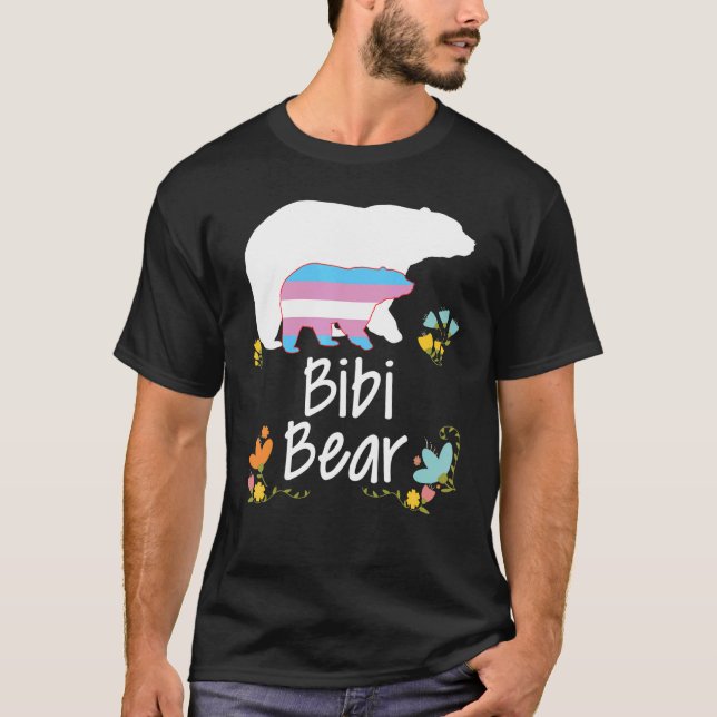 Camiseta Bibi Lgbt Bear Transgender Rainbow Lgbt Gay Lesbia (Frente)