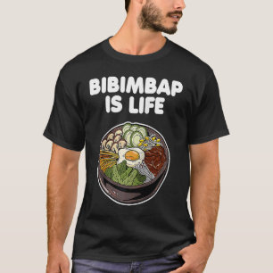 Camiseta Bibimbap é arroz coreano de Comida Kimchi Gochujan