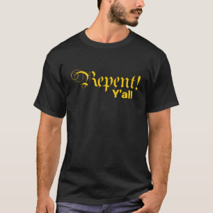 Camiseta Bíblia com letras negras tipografia amarela