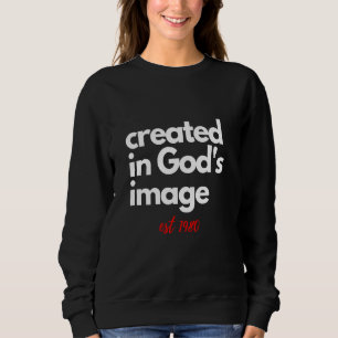 Camiseta Bíblia cristã Criada no Nascer de Imagens de Deus