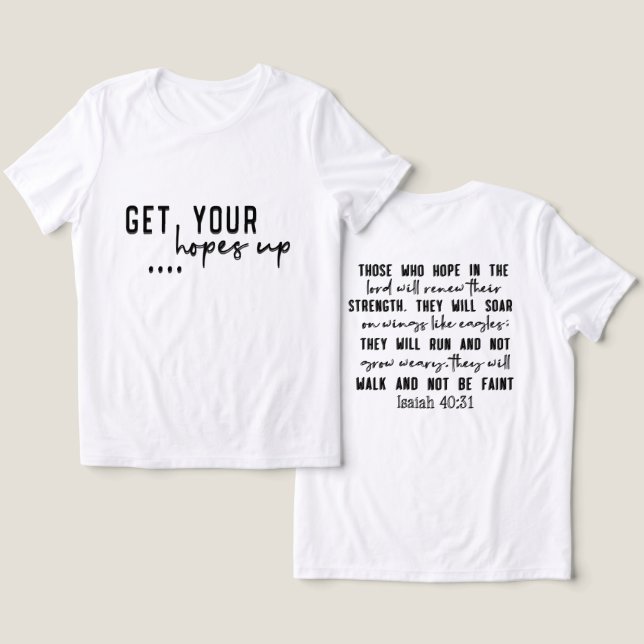 Camiseta Bíblia Cristã Inspiradora Verso (Design Frente e Verso)
