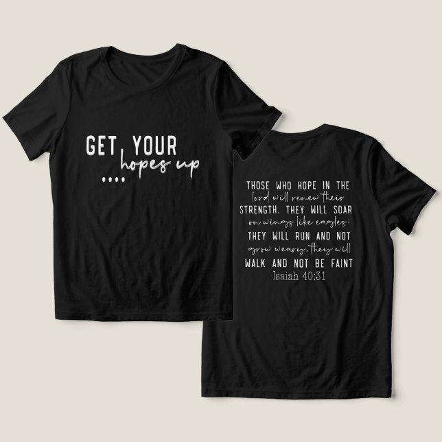 Camiseta Bíblia Cristã Inspiradora Verso (Design Frente e Verso)