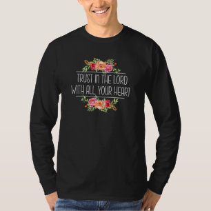 Camiseta Bíblia Cristã Proverbs 35 6 Confie Em Lorde Com Y
