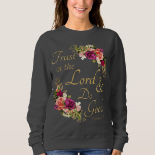 Camiseta Bíblia Cristã Versa: Confie no Senhor e faça o