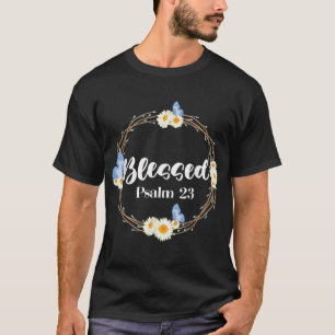 Camiseta Bíblia Cristã Verse Abençoada Bumbum De Flor 23