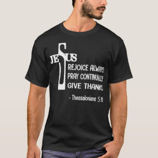 Camiseta Bíblia Cristã Verse Alegra Sempre Reze Continua