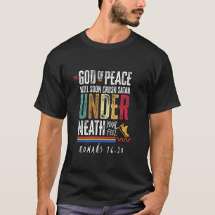 Camiseta Bíblia Cristã Verse - Deus da Paz logo Irá Cru