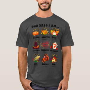 Camiseta Bíblia Cristã Verse Deus Diz Que Sou Halloween Do