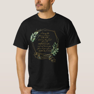 Camiseta Bíblia Cristã Verse Jeremiah 29 11