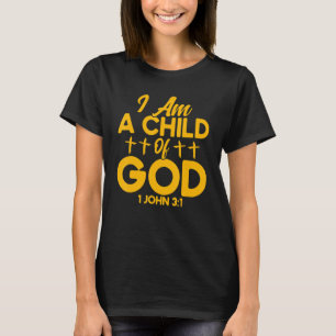 Camiseta Bíblia Cristã Verse João 31 Filho Da Cruz De Deus