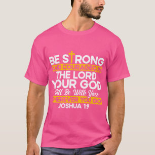 Camiseta Bíblia Cristã Verse Joshua 19 Cross