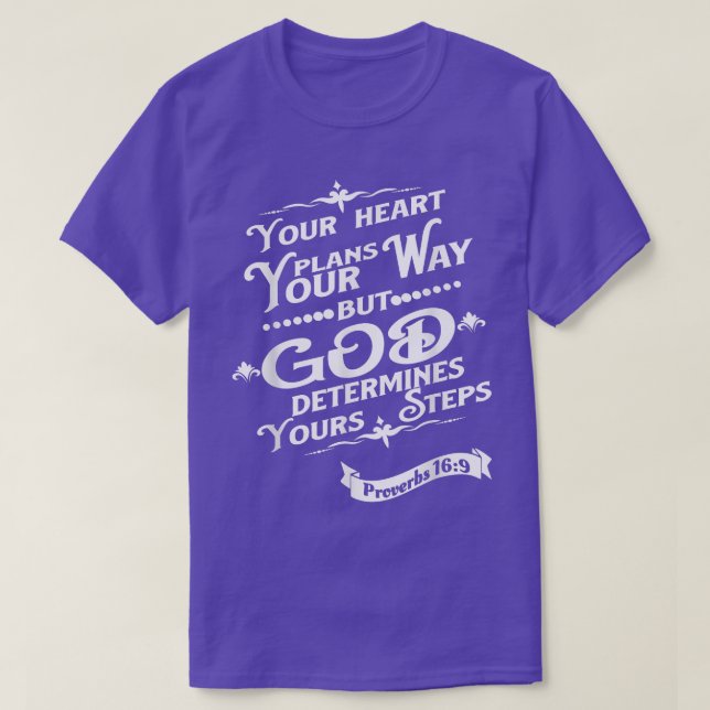 Camiseta Bíblia Cristã Verse Proverbs 169 Pasto Religioso (Frente do Design)