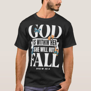 Camiseta Bíblia Cristã Verse Psalm 465 Borboleta