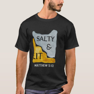 Camiseta Bíblia Cristã Verse Salty E Mateus 513-15