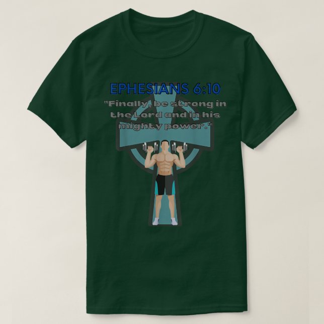 Camiseta Bíblia Cristã Verse Workout Malhação Gym Gear Eer (Frente do Design)