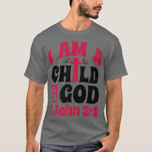 Camiseta Bíblia Cristã Verso Eu Sou Uma Criança De Deus 1 J