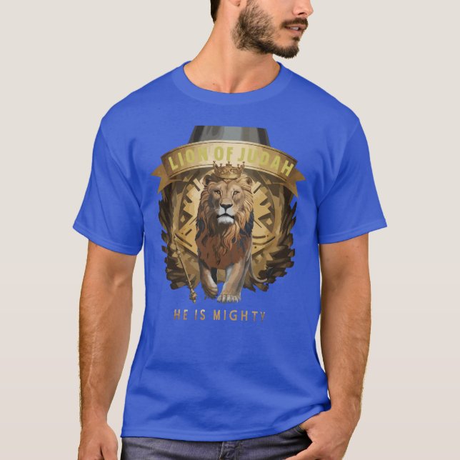 Camiseta Bíblia Cristã Verso Leão De Judah (Frente)