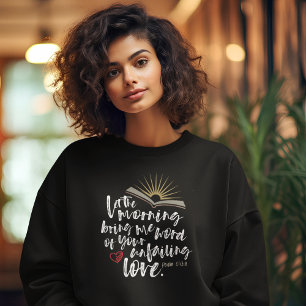 Camiseta BÍBLIA de amor frágil salmo cristão negro