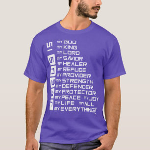 Camiseta Bíblia de oração cristã Cristo Jesus