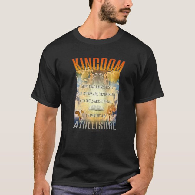 Camiseta Bíblia espiritual Gainz Verso Malhação de fé Modes (Frente)