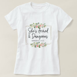 Camiseta Bíblia Inspiracional Floral Verso
