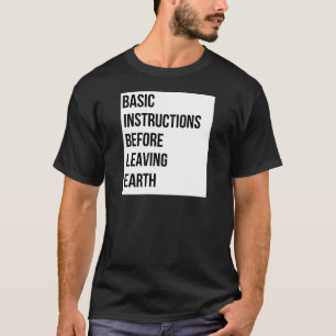 Camiseta BÍBLIA: Instruções básicas antes de deixar a t