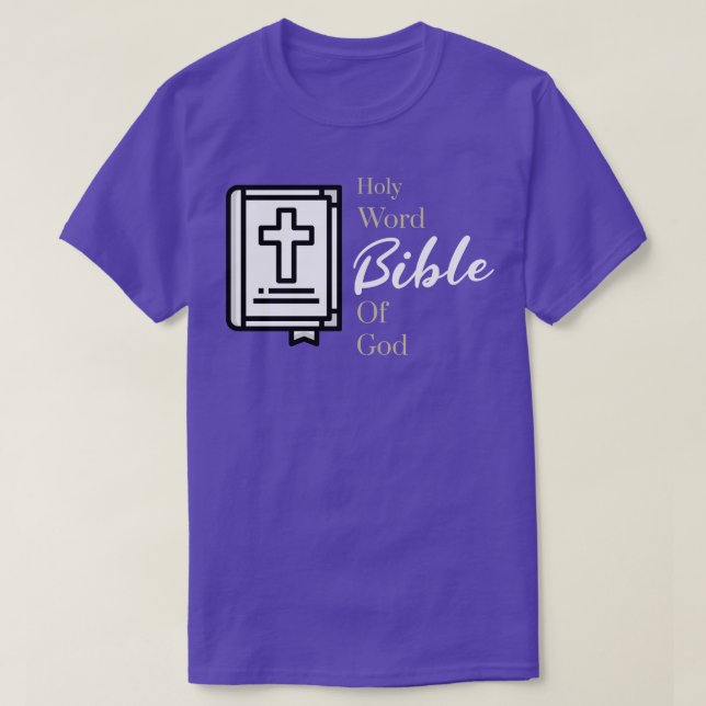 Camiseta Bíblia Palavra Santa De Deus (Frente do Design)