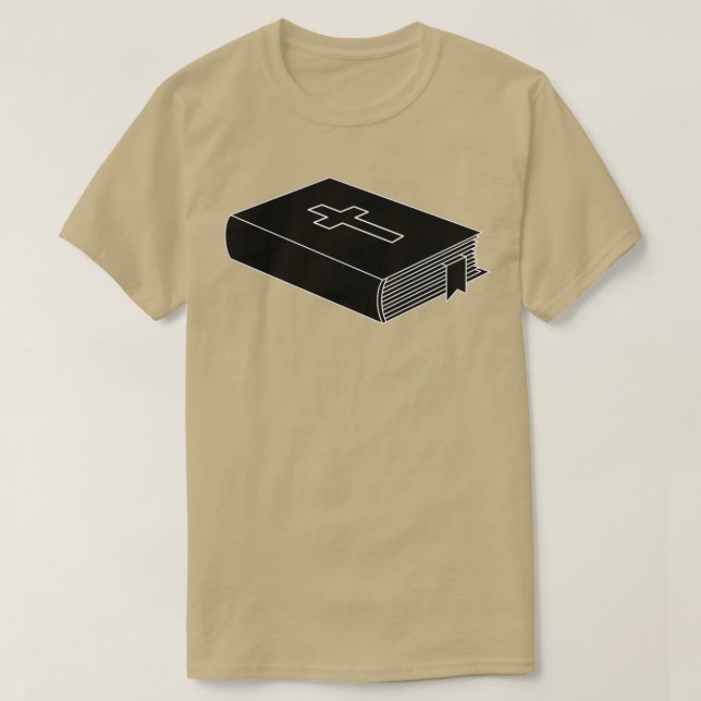 Camiseta bíblia preta (Frente do Design)