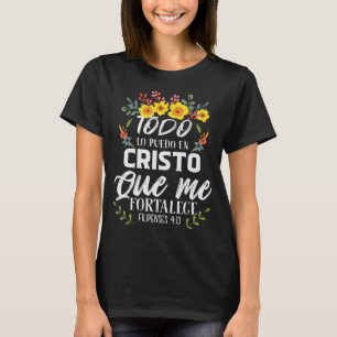 Camiseta Bíblia religiosa cristã espanhola