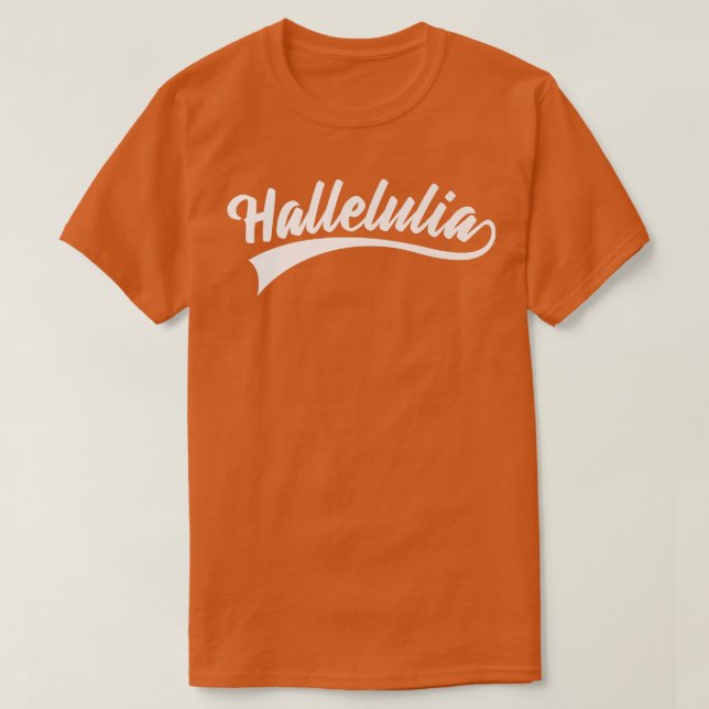Camiseta Bíblia Verse Hallelulia, Deus Premium (Frente do Design)